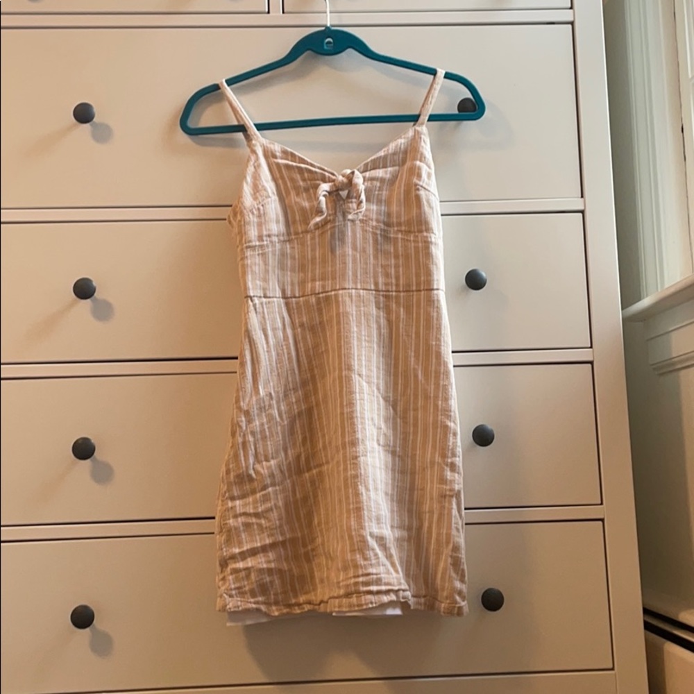Hollister mini dress with tie